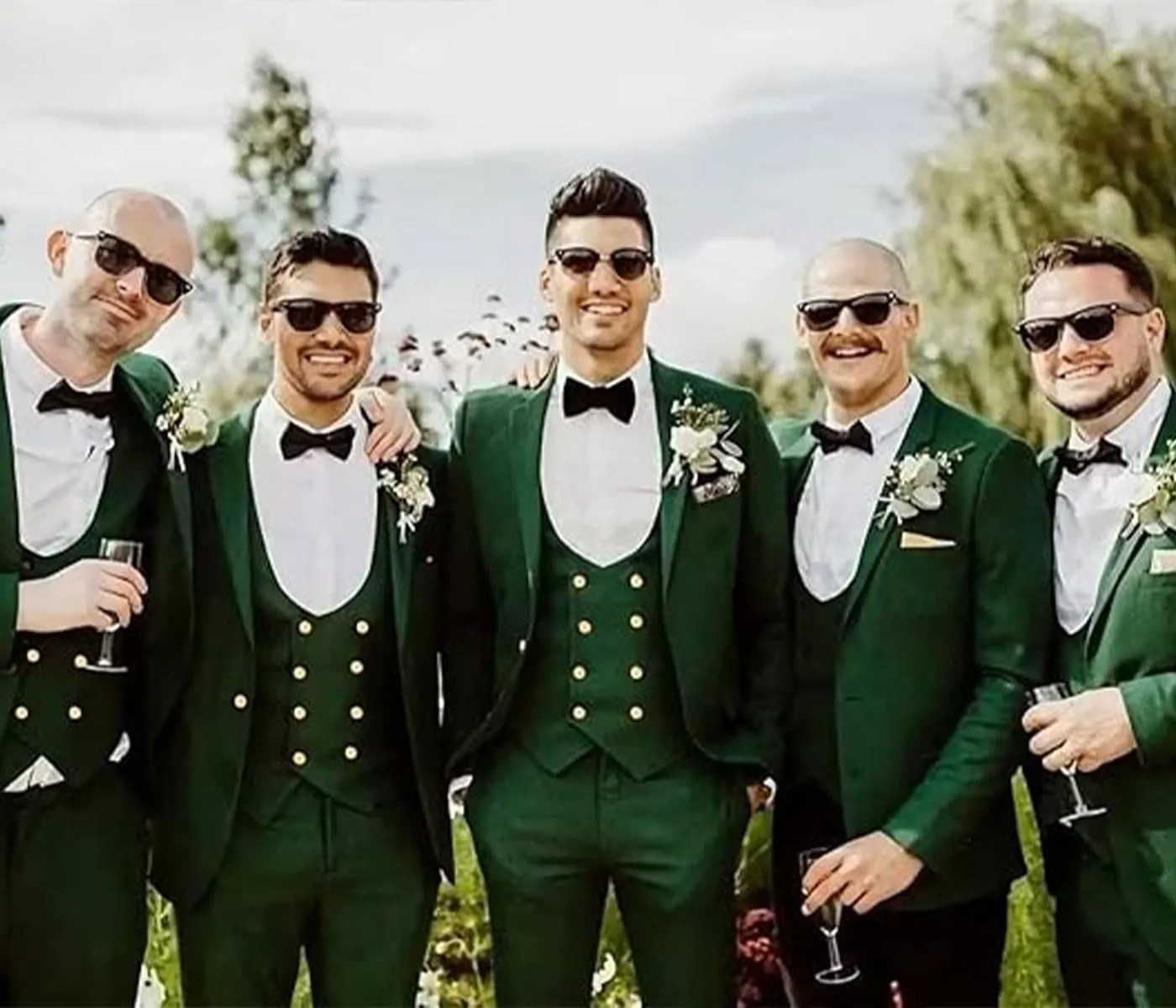 3 Piece Men's Suits Slim Fit Suits Double Breasted Suit Wedding Groomsmen Prom Business Suit Formal Tuxeds Blazer