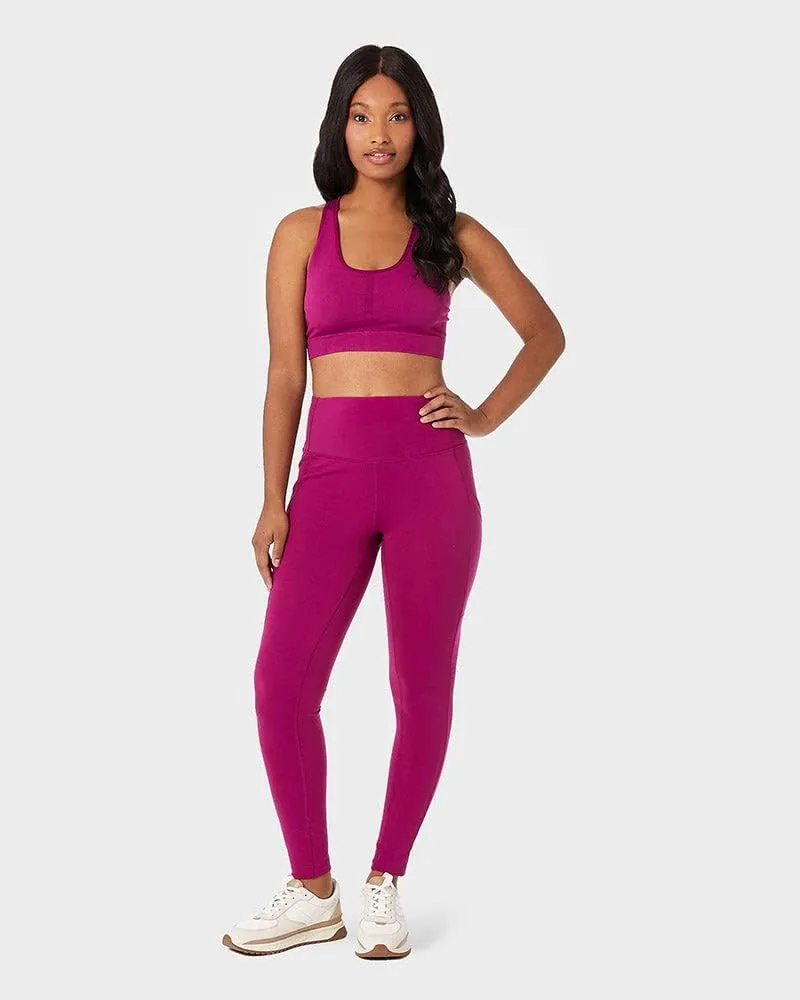 32 Degrees Womens High Waist Yoga Pants with Pockets | Workout Athletic Leggings