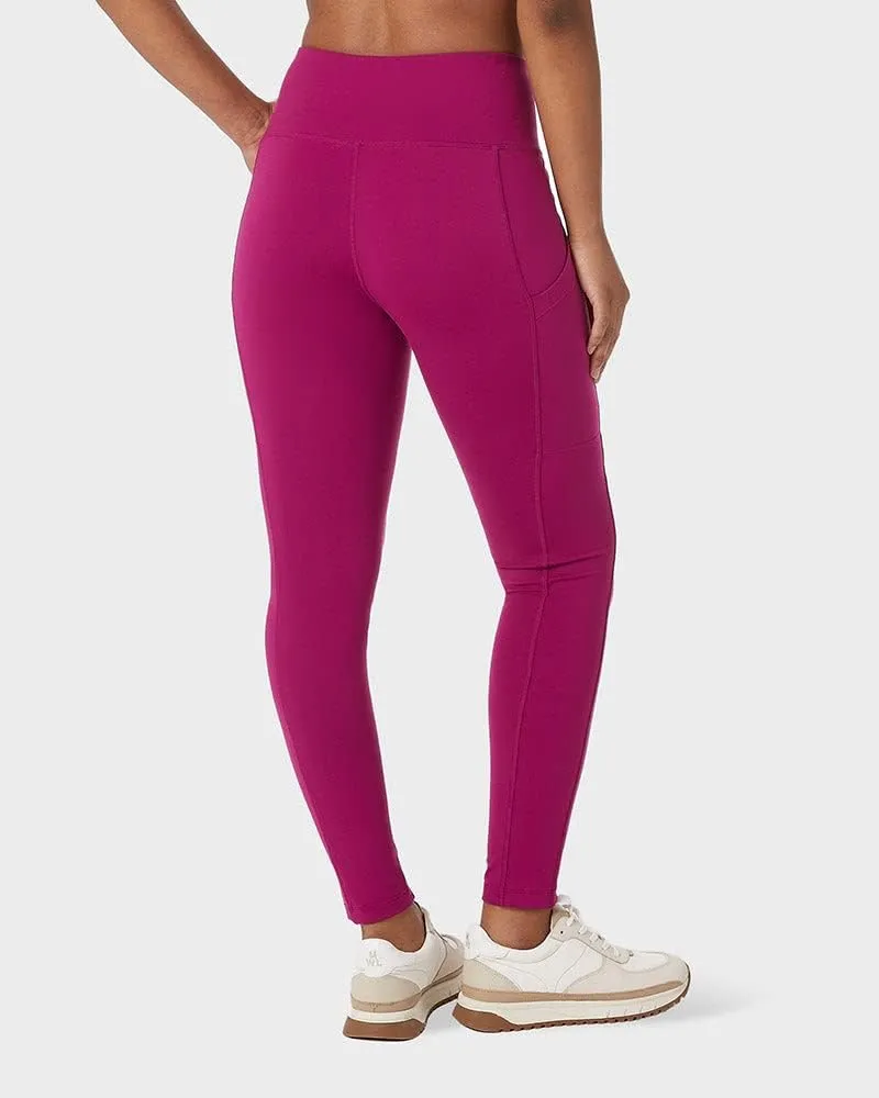 32 Degrees Womens High Waist Yoga Pants with Pockets | Workout Athletic Leggings