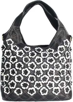 3D Floral Genuine Leather Handbags for Women Crossbody Bag Designer Shoulder Hobo Tote Bags Satchel Purses