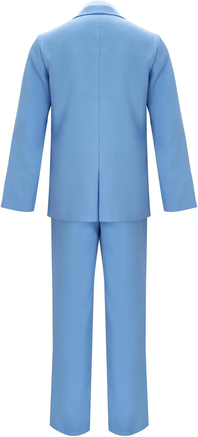 Adult Lloyd and Harry Tuxedo Costume Suit 90s Men Dumb Blue Dumber Orange Halloween Coat Pants Hat Bow Tie Outfit