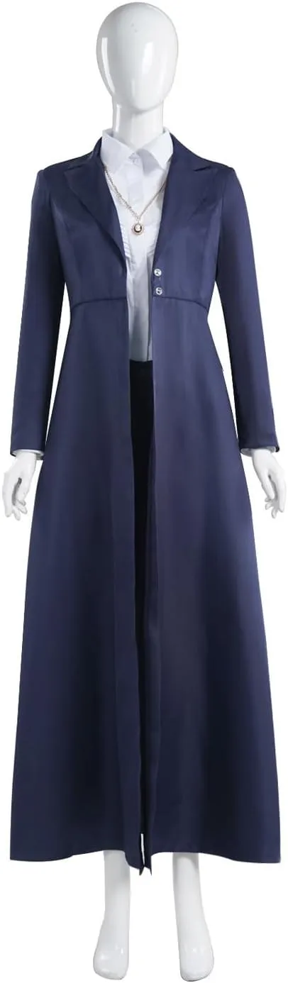 Agatha Cosplay Costume Agatha Harkness Trenchcoat Shirt Pants Uniform Suit Scarlet Witch Halloween Outfits