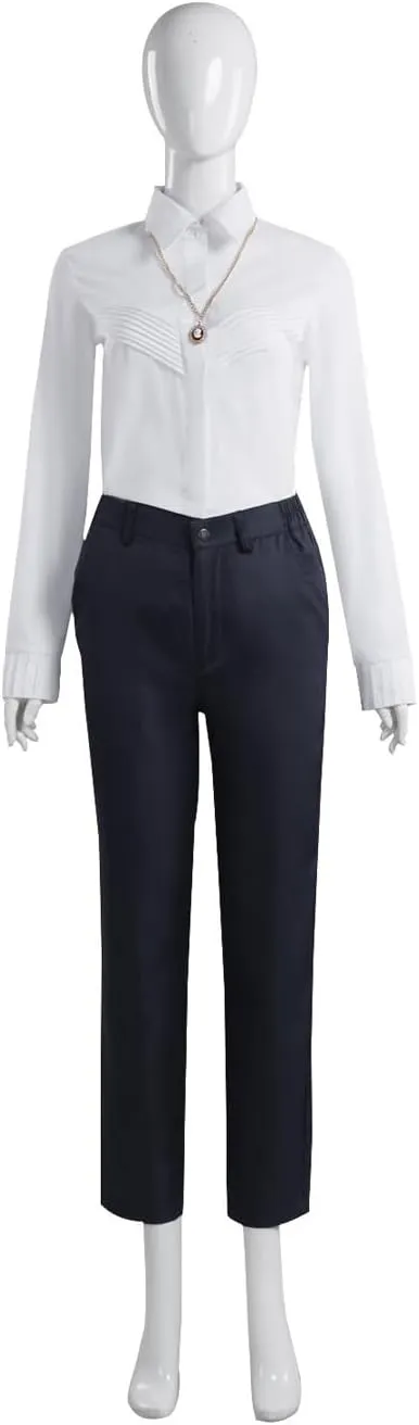 Agatha Cosplay Costume Agatha Harkness Trenchcoat Shirt Pants Uniform Suit Scarlet Witch Halloween Outfits