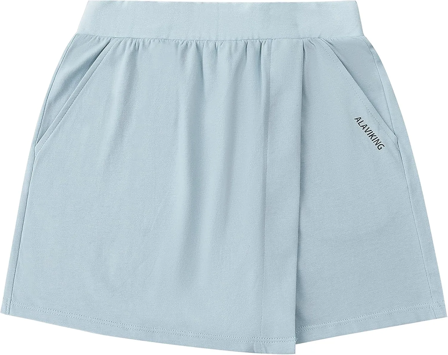 ALAVIKING Girls Athletic Skirt Cotton Active Tennis Skort Running Workout Skort Skirts Size 3-12 Years