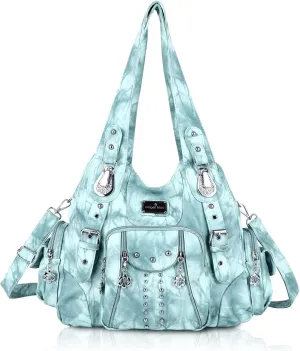 Angel Kiss Purses for Women Soft PU Leather Large Hobo Bags for Women Shoulder Bag