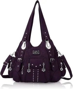 Angel Kiss Purses for Women Soft PU Leather Large Hobo Bags for Women Shoulder Bag