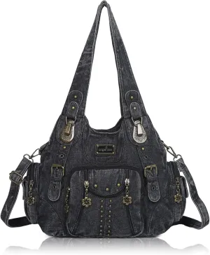 Angel Kiss Purses for Women Soft PU Leather Large Hobo Bags for Women Shoulder Bag