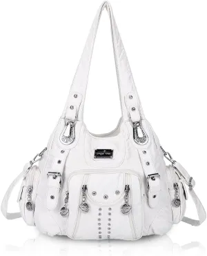 Angel Kiss Purses for Women Soft PU Leather Large Hobo Bags for Women Shoulder Bag