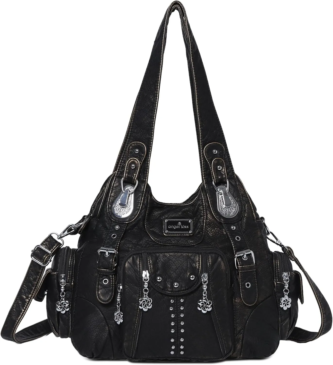 Angel Kiss Purses for Women Soft PU Leather Large Hobo Bags for Women Shoulder Bag
