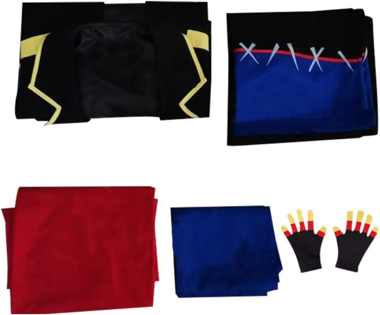 Anime Cosplay Costume Sans Black Cloak Coat Pants Scarf Mens Womens Suit Uniform Halloween