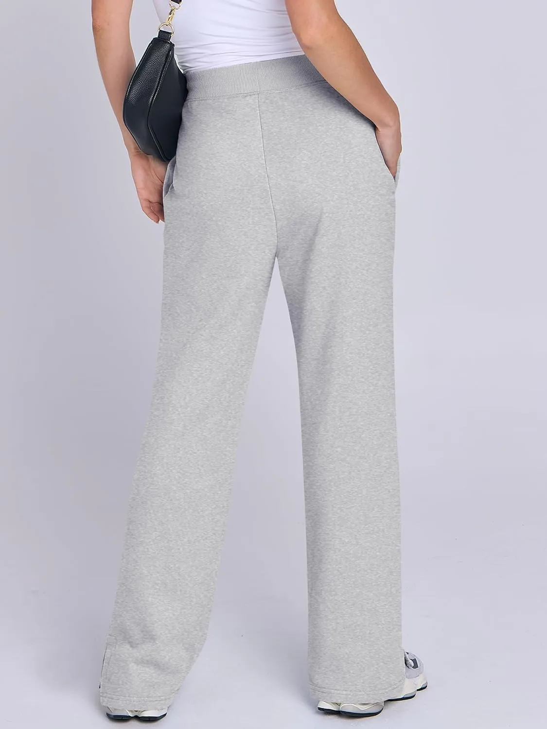 ANRABESS Women's Sweatpants Straight Leg High Waist Casual Drawstring Sweat Pants Workout Athletic Joggers with Pockets