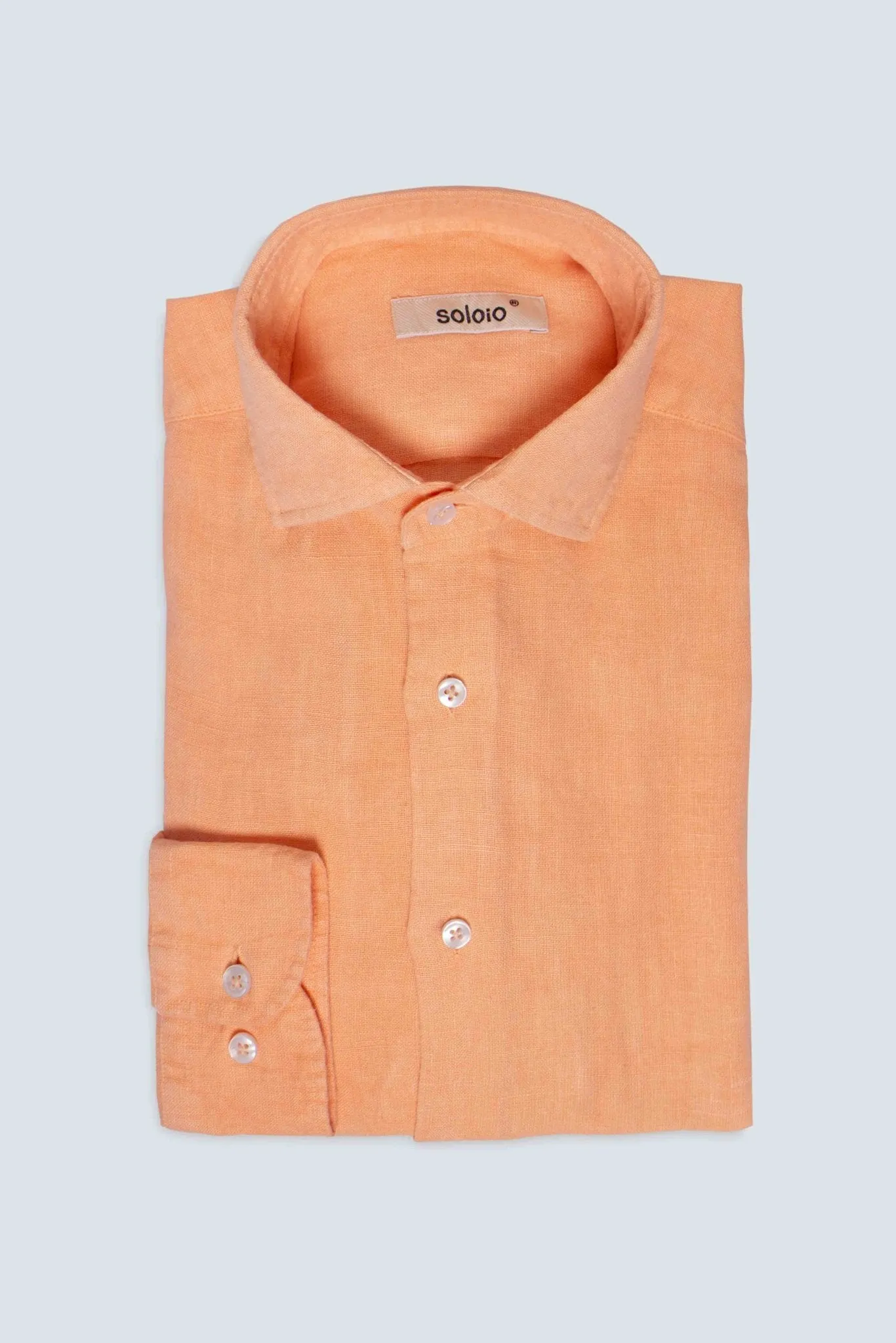 basic linen shirt light coral