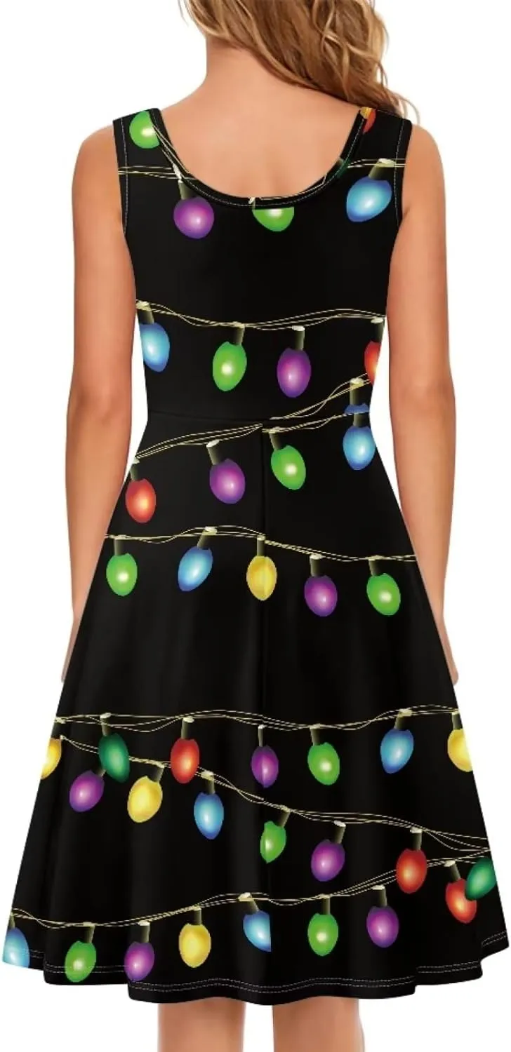 Belidome Tank Dress for Women Sleeveless A-line Plus Size XS-4XL Loose Fit Soft Comfy Lightweight
