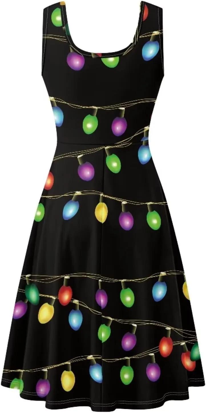 Belidome Tank Dress for Women Sleeveless A-line Plus Size XS-4XL Loose Fit Soft Comfy Lightweight
