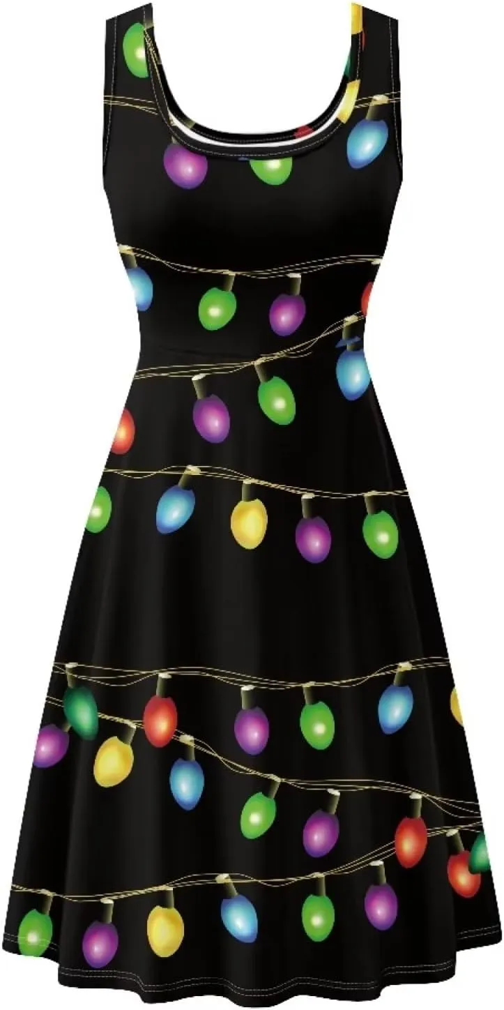 Belidome Tank Dress for Women Sleeveless A-line Plus Size XS-4XL Loose Fit Soft Comfy Lightweight