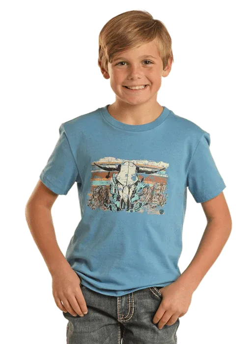 Boy's Graphic Tee by Rock & Roll ~ Royal