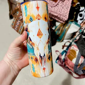 Bullhead Insulated Tumbler with Straw 20 oz