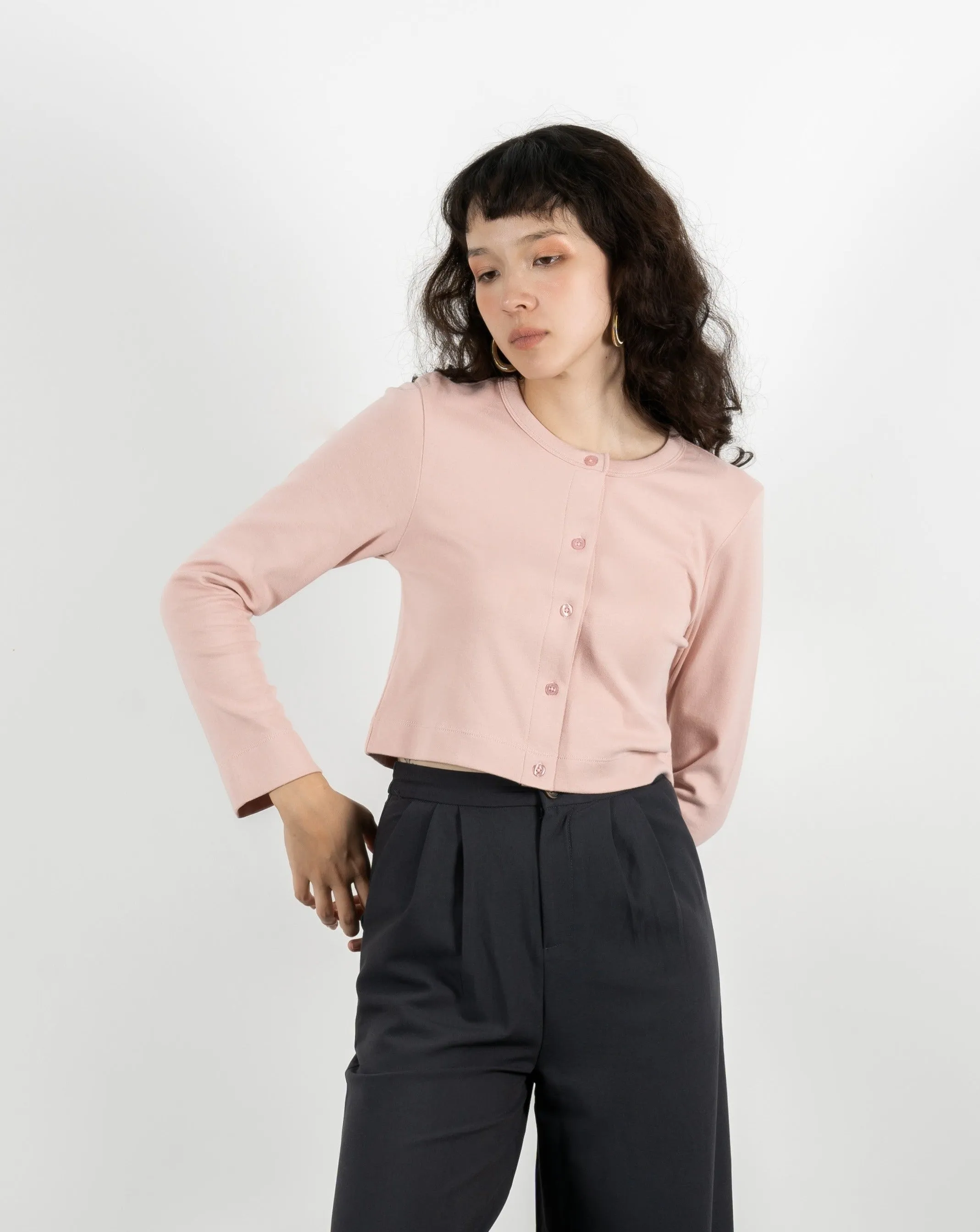 Button Down Cotton Cardigan
