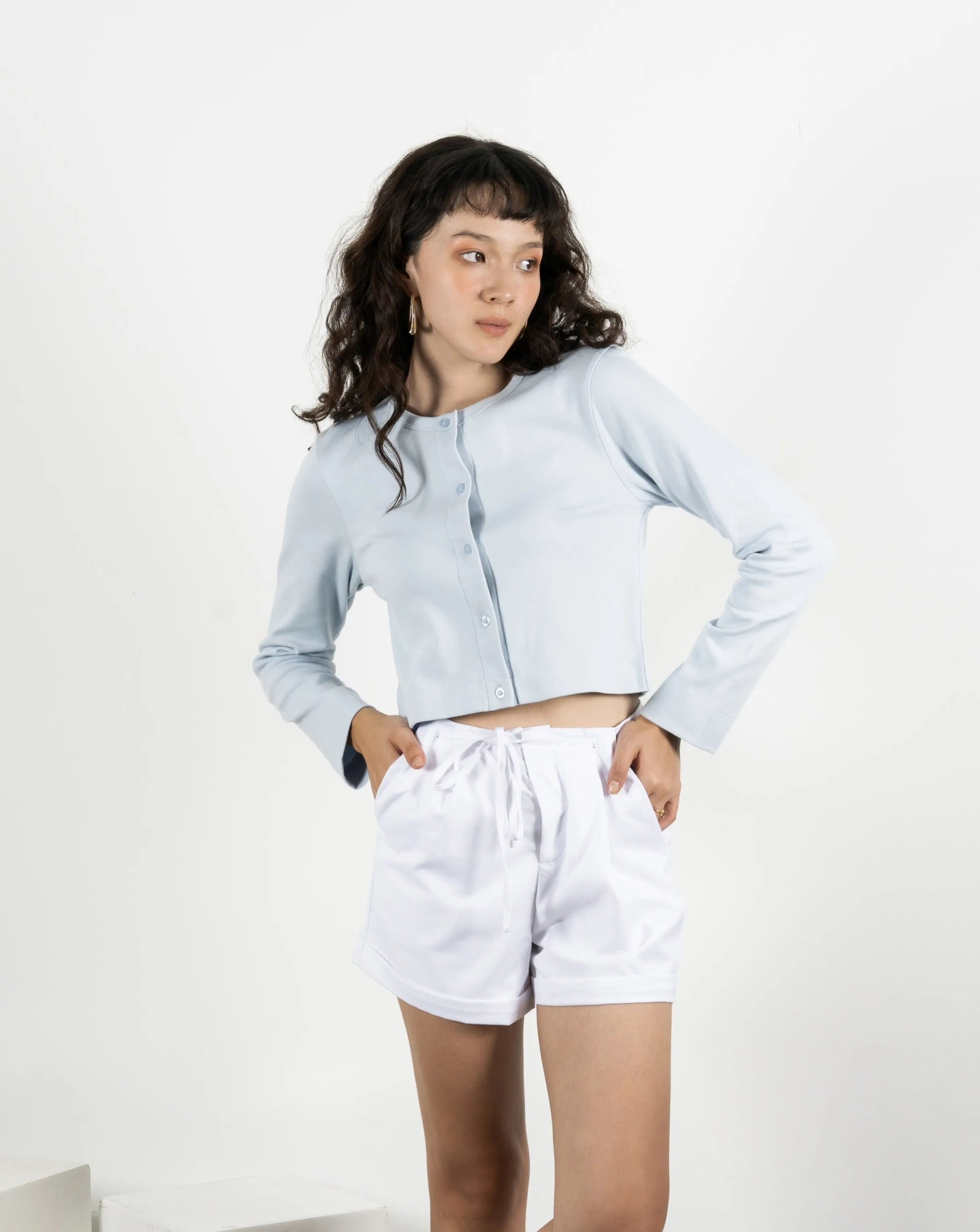 Button Down Cotton Cardigan
