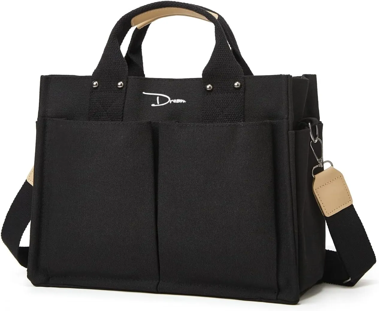 Canvas Tote Bag Purses for Women Large Canvas Work Shoulder Bags Casual Crossbody Purse for Travel Daily