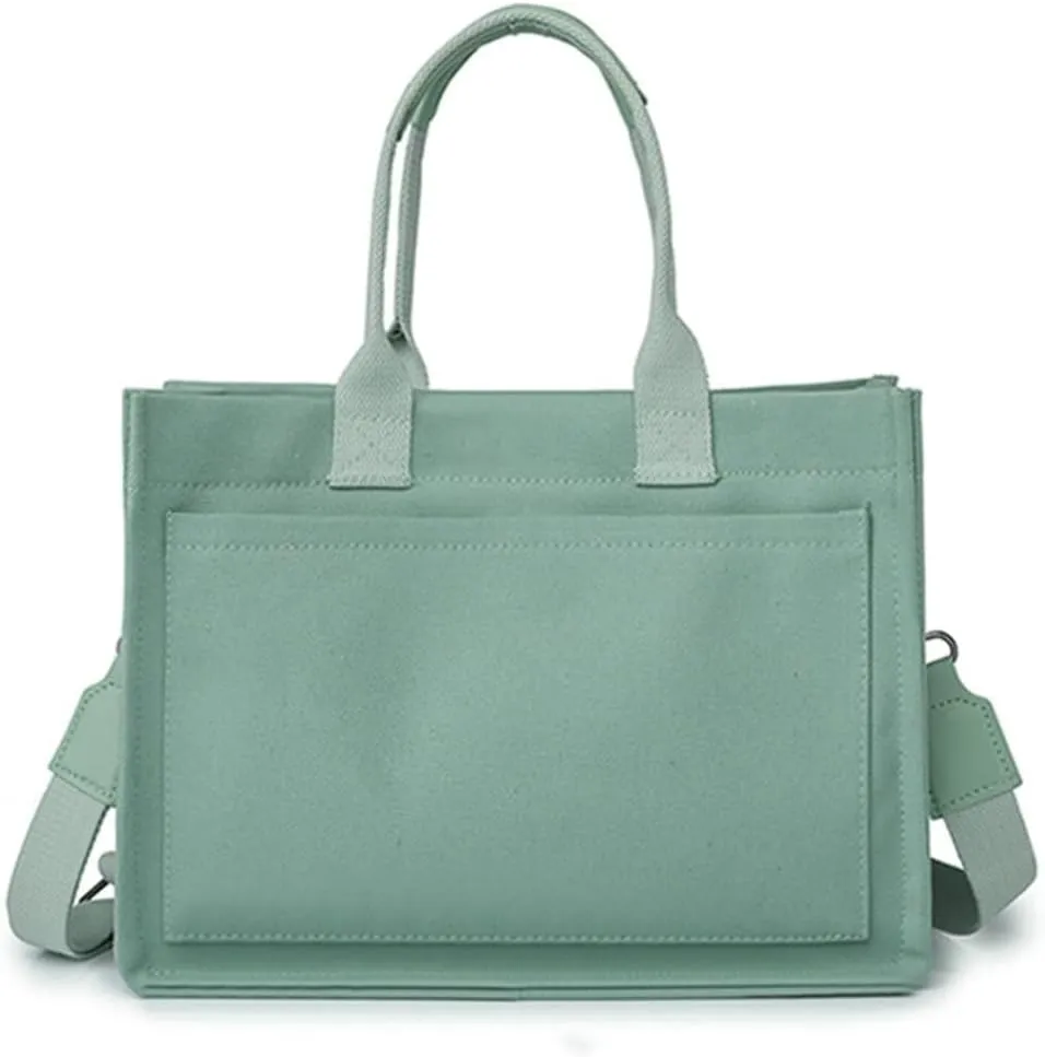 Canvas Tote Bag Purses for Women Large Canvas Work Shoulder Bags Casual Crossbody Purse for Travel Daily