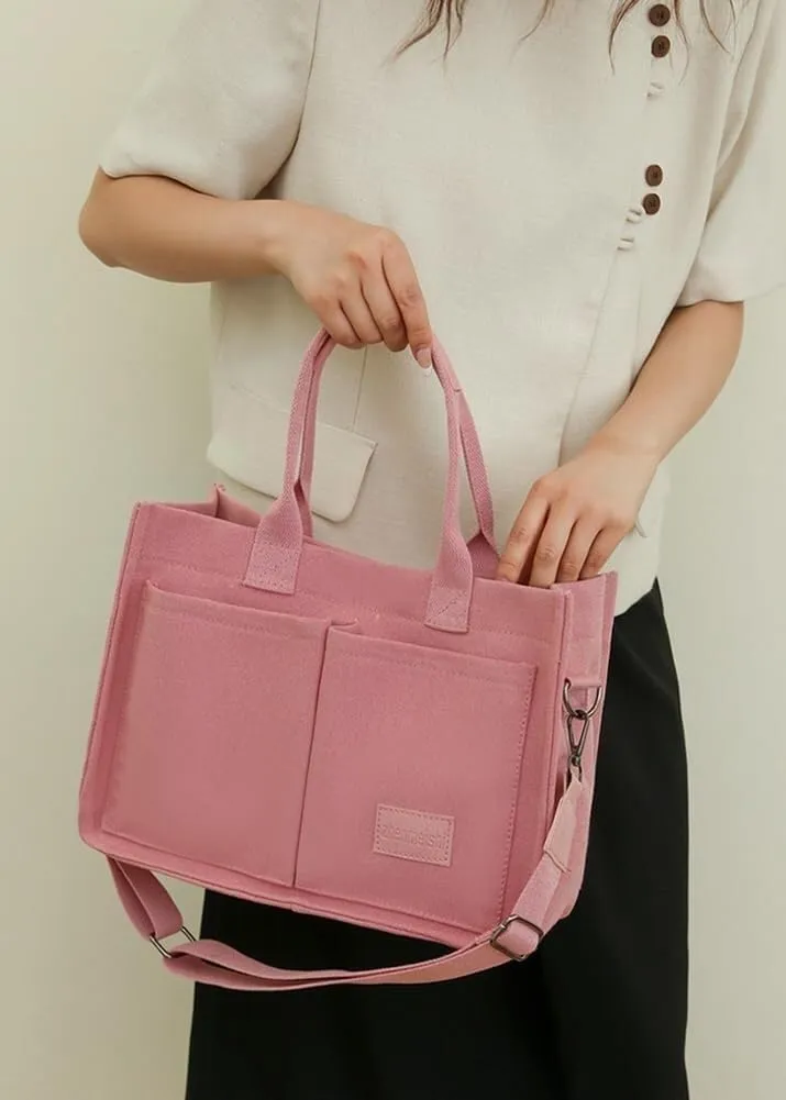 Canvas Tote Bag Purses for Women Large Canvas Work Shoulder Bags Casual Crossbody Purse for Travel Daily