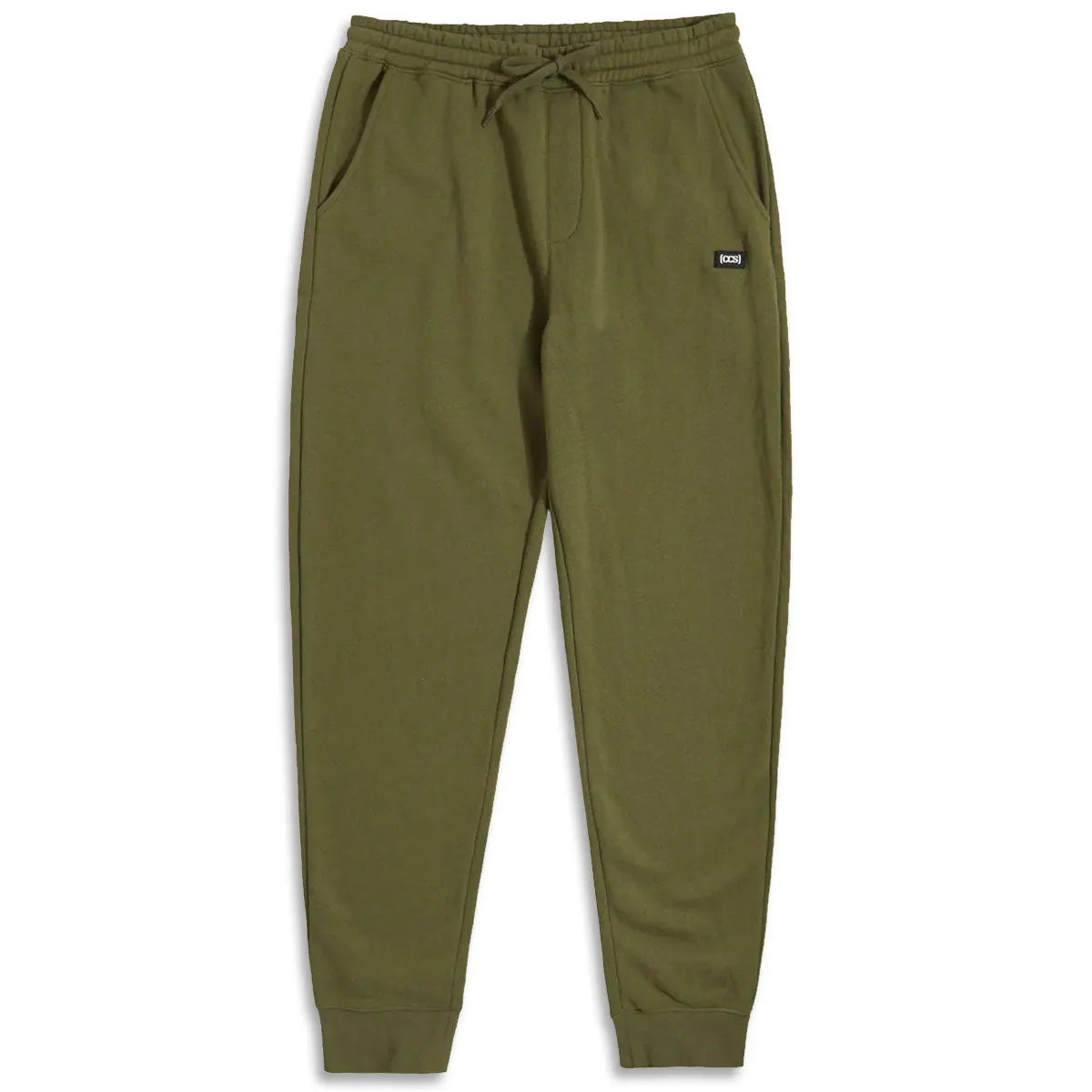 CCS Logo Rubber Patch Sweat Pants - Army Green