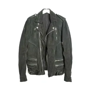 Christophe Decarnin Era Suede Leather Moto Biker Jacket