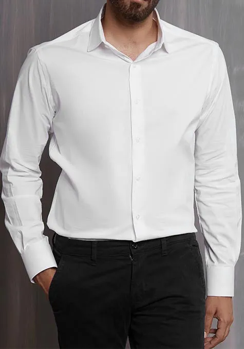 CLASSIC WHITE STRETCH MEN'S SHIRT ROOMI