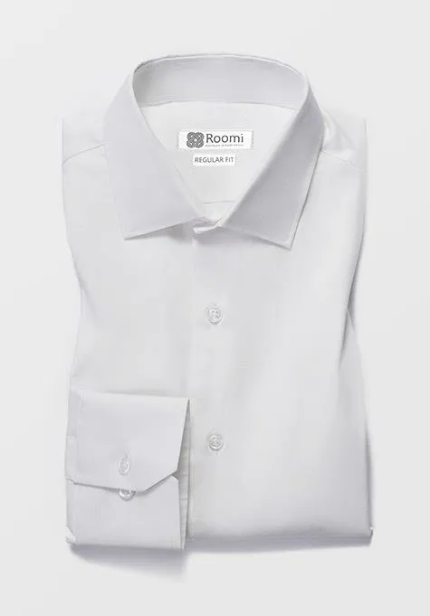 CLASSIC WHITE STRETCH MEN'S SHIRT ROOMI