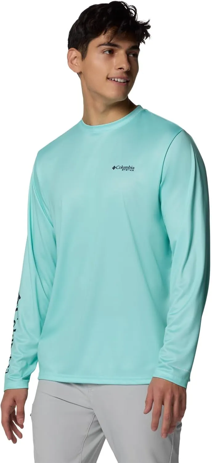 Columbia Men's Terminal Tackle PFG Fins and Stripes Long Sleeve