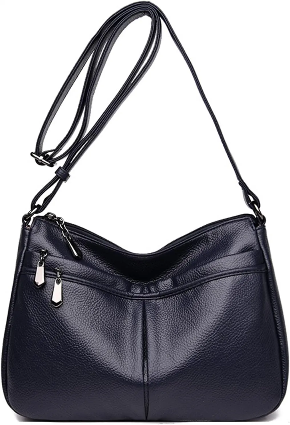 Crossbody Purse for Women Ladies Soft PU Leather Shoulder Bag Multi Pockets Purses and Handbags Satchel (Red)
