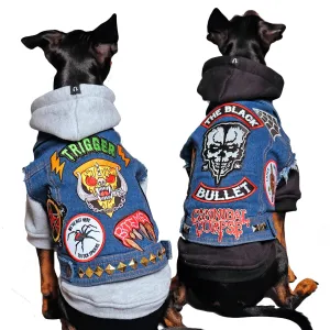 Custom Patched Dog Battle Jacket