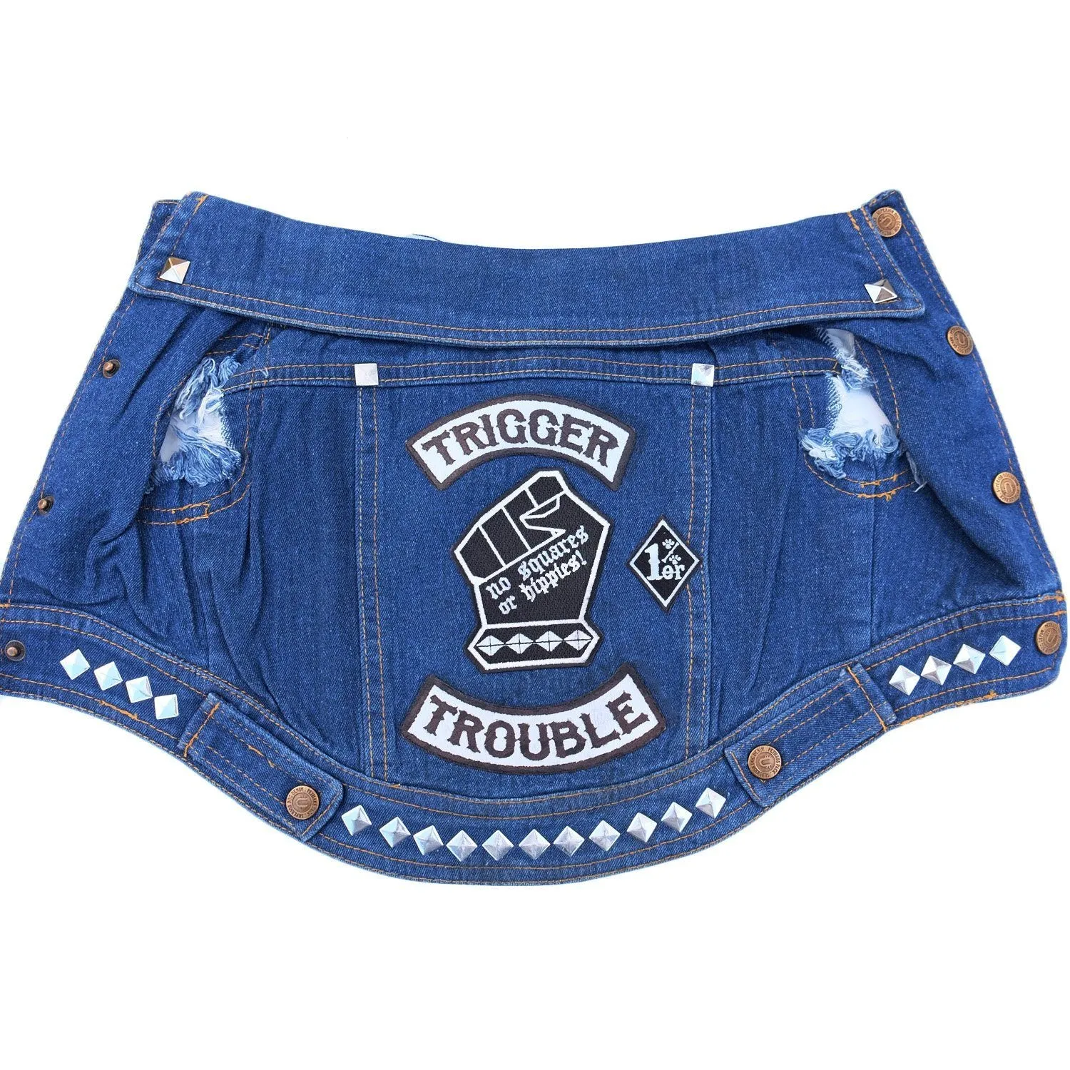 Custom Patched Dog Battle Jacket