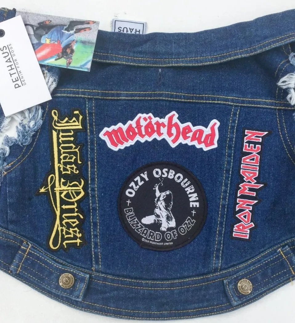 Custom Patched Dog Battle Jacket