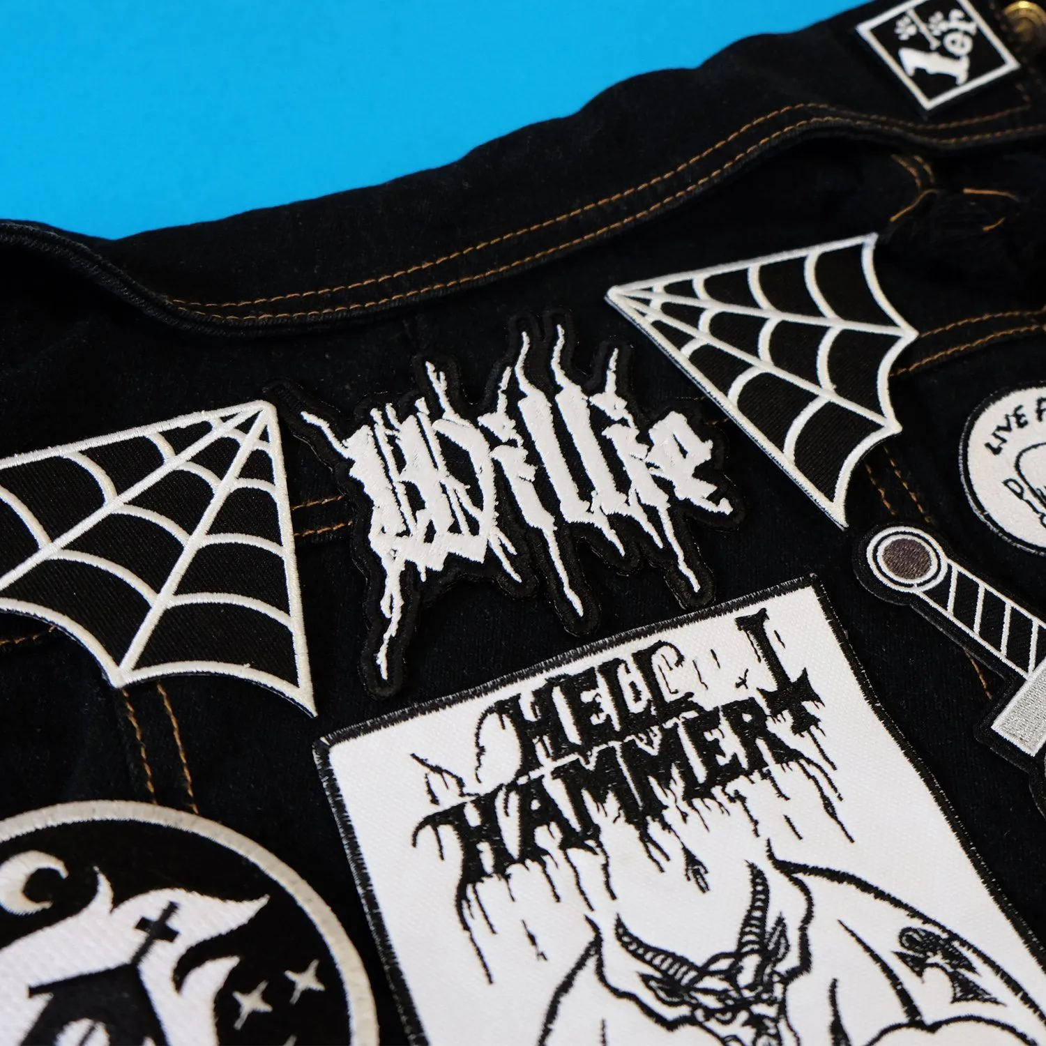 Custom Patched Dog Battle Jacket