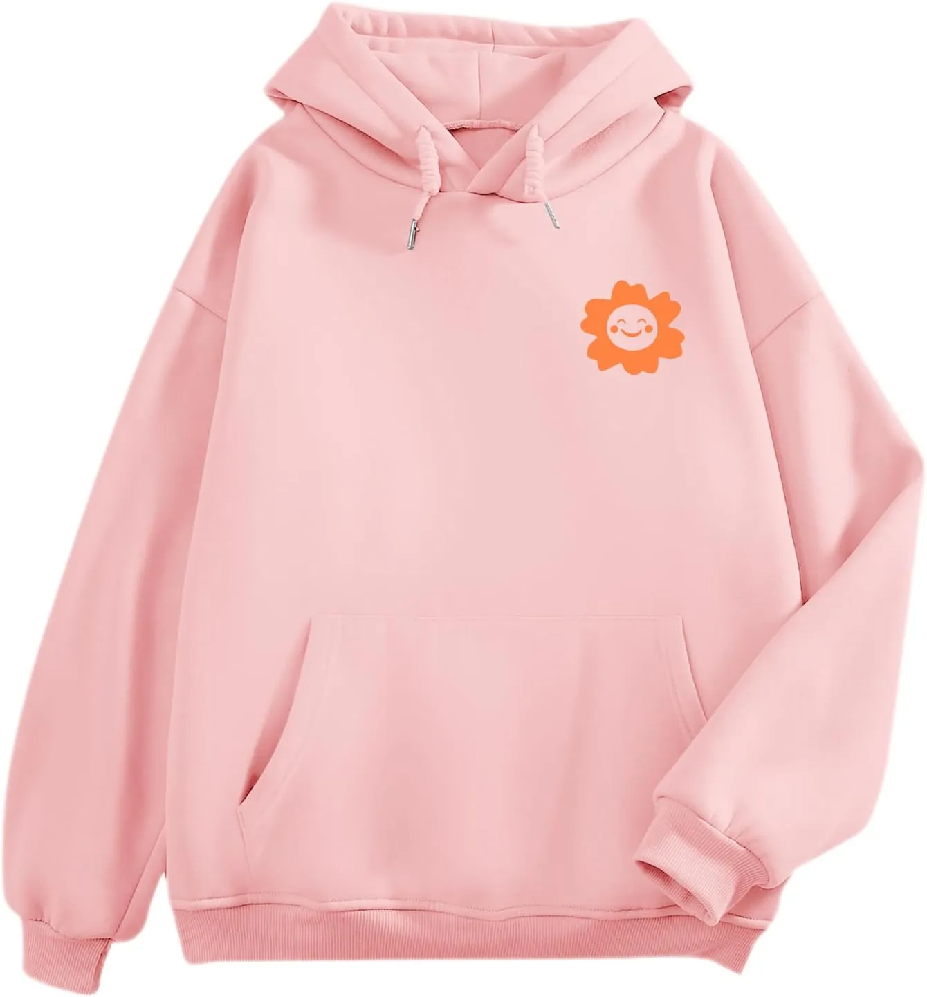 Cute Graphic Hoodies for Teen Girls Aesthetic Preppy Sweatshirts Inspirational Letter Slogan Loose Fit Pullover Tops