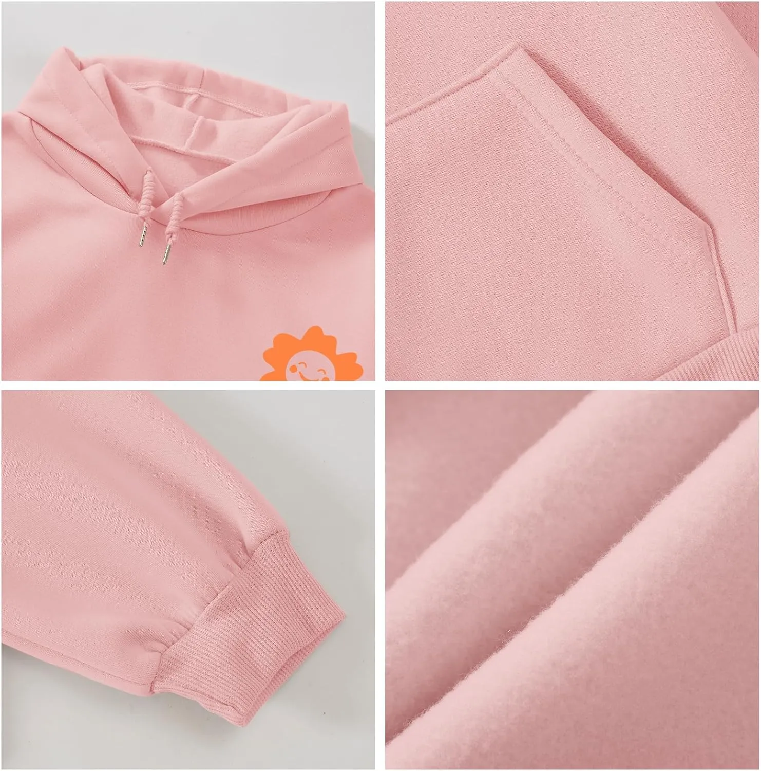 Cute Graphic Hoodies for Teen Girls Aesthetic Preppy Sweatshirts Inspirational Letter Slogan Loose Fit Pullover Tops