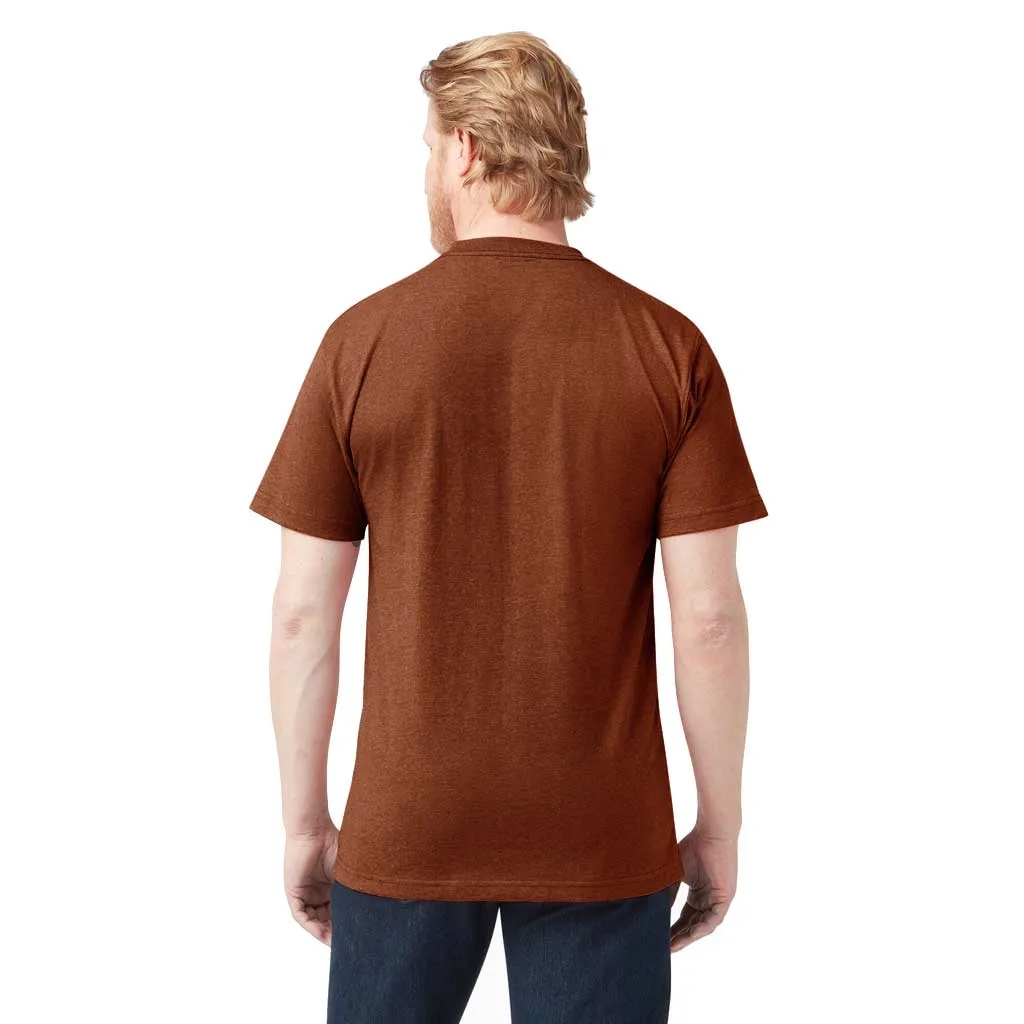 Dickies Heavy Weight Heathered Crew Pocket Tee - Rustic Red