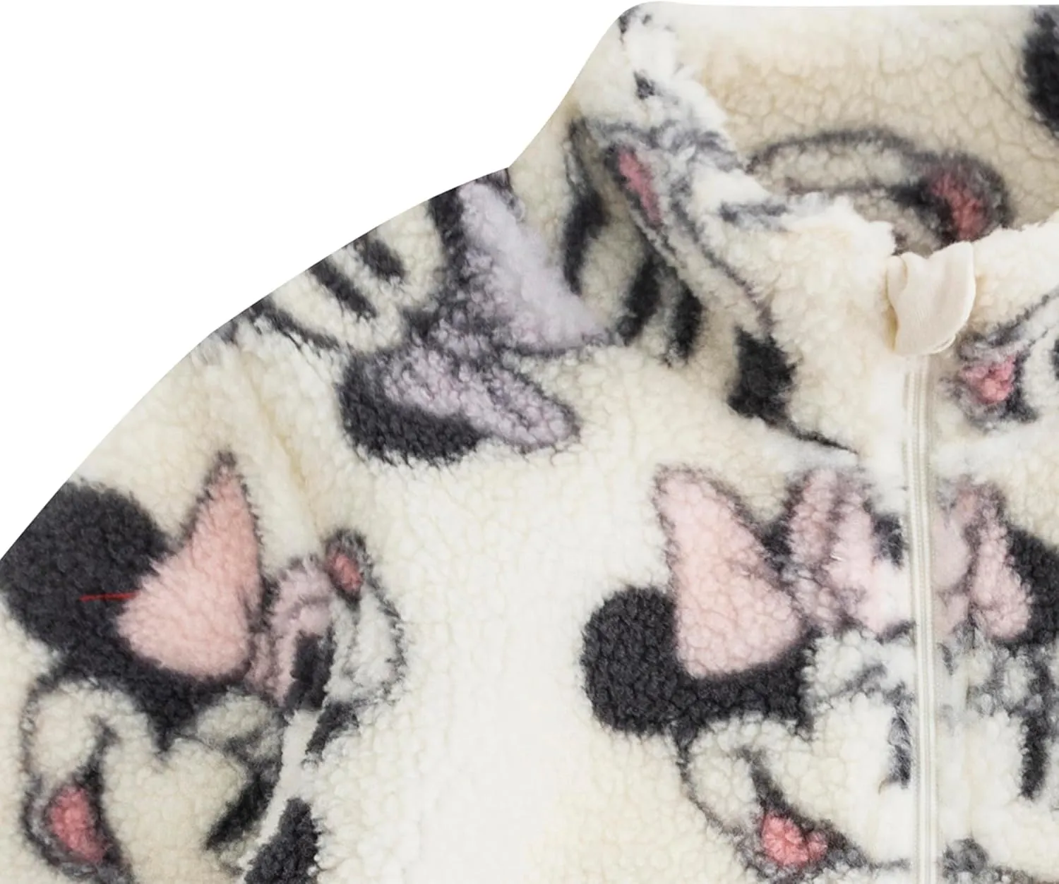 Disney Minnie Mouse Winnie the Pooh Girls Sherpa Coat Jacket for Infant, Toddler, and Big Kids