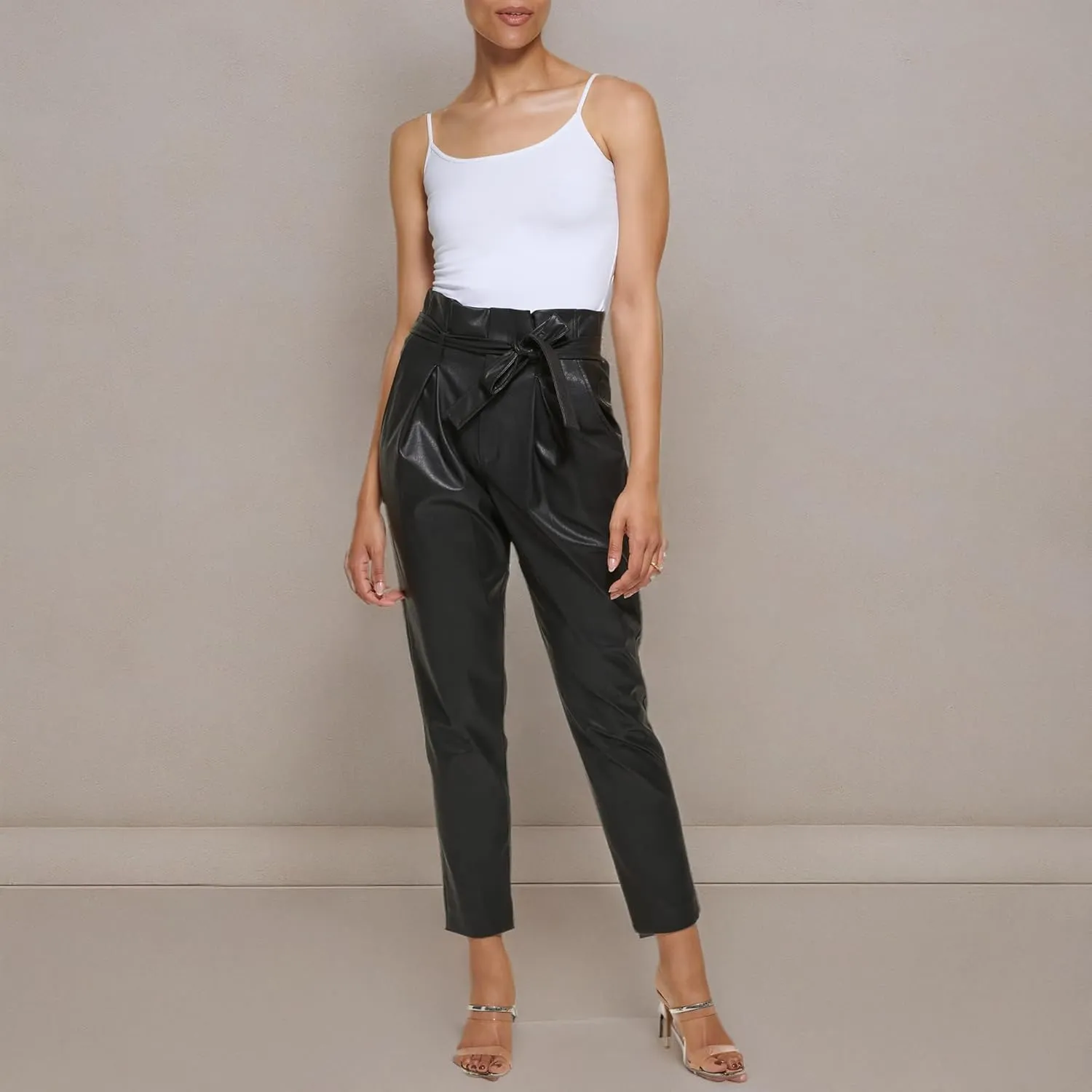 DKNY Women's Paperbag Waist Pant
