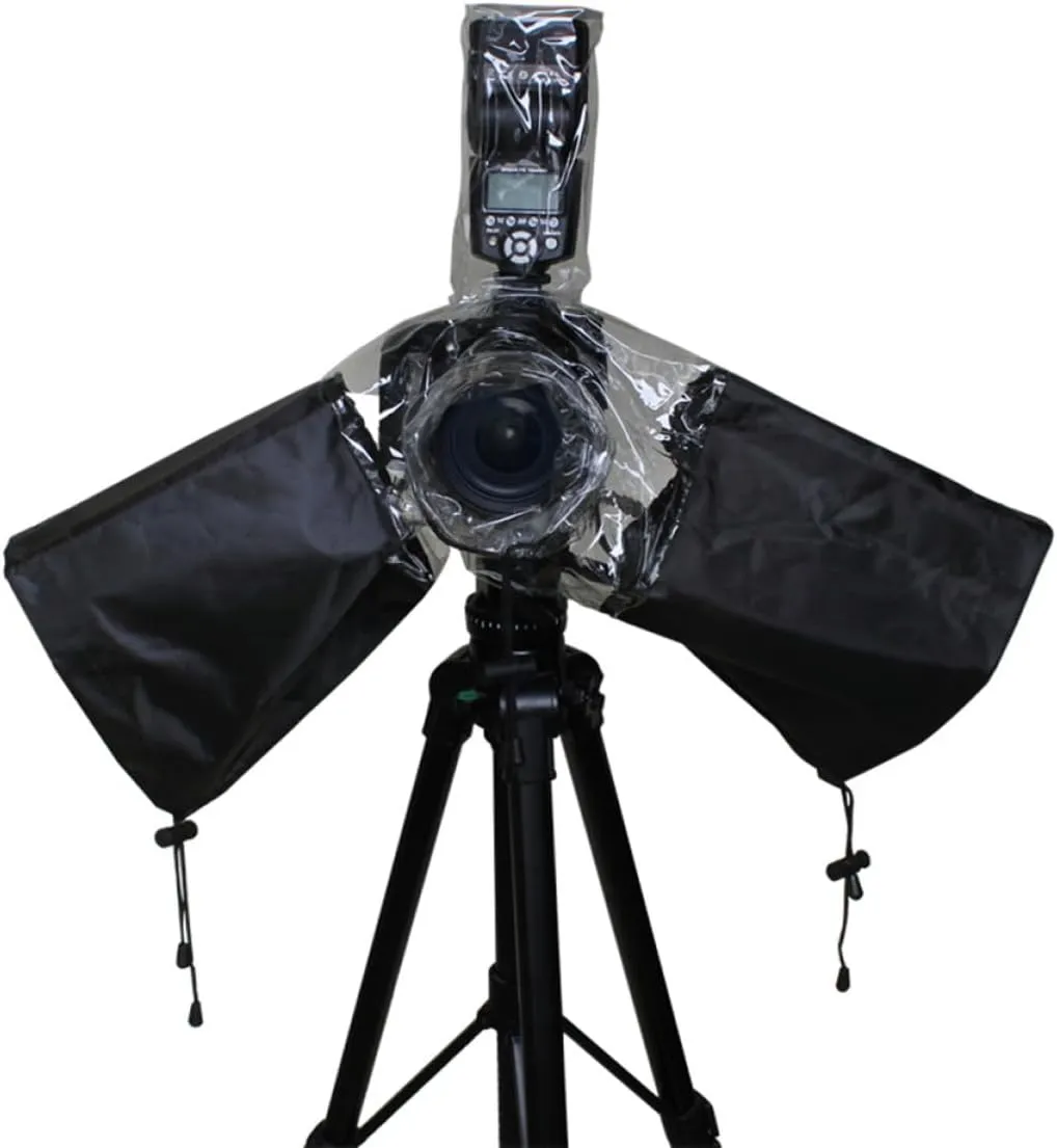 DOITOOL Digital Camera Waterproof Cover Drawstring Arm Flash Compatible SLR Rain Cover