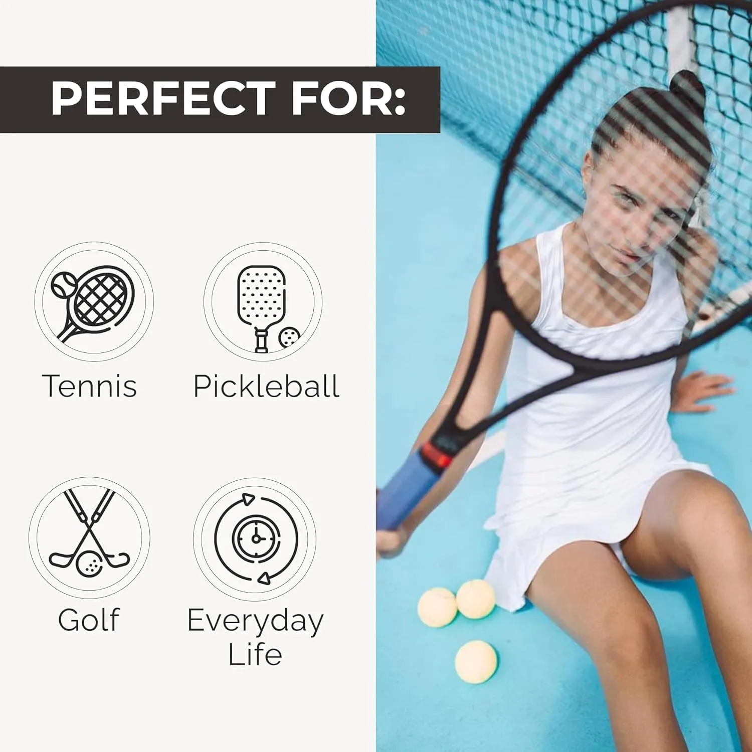 Dona Jo Official JoJo Women Skirt - Pleated Tennis Skirt w/Shorts & Built in Deep Pockets, Active Wear Clothing