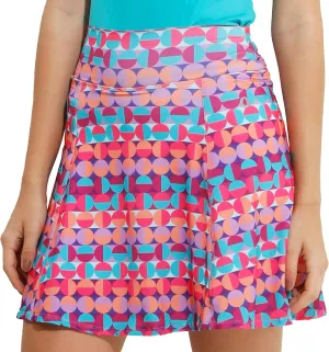 Dona Jo Ultimate Women's Active Performance Dri Fit Skirt - A-line Tennis and Golf Skort w/Shorts & Pockets for Sports