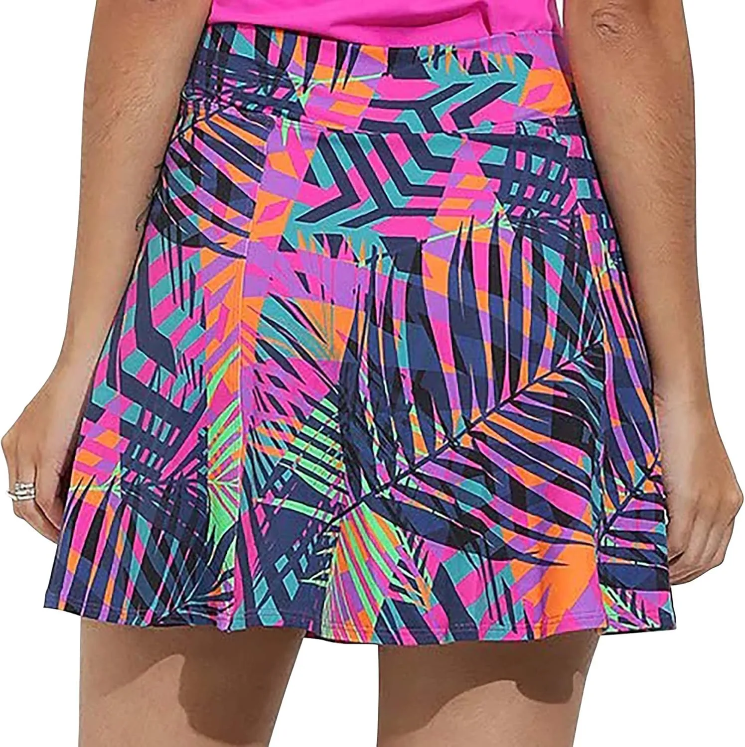 Dona Jo Ultimate Women's Active Performance Dri Fit Skirt - A-line Tennis and Golf Skort w/Shorts & Pockets for Sports