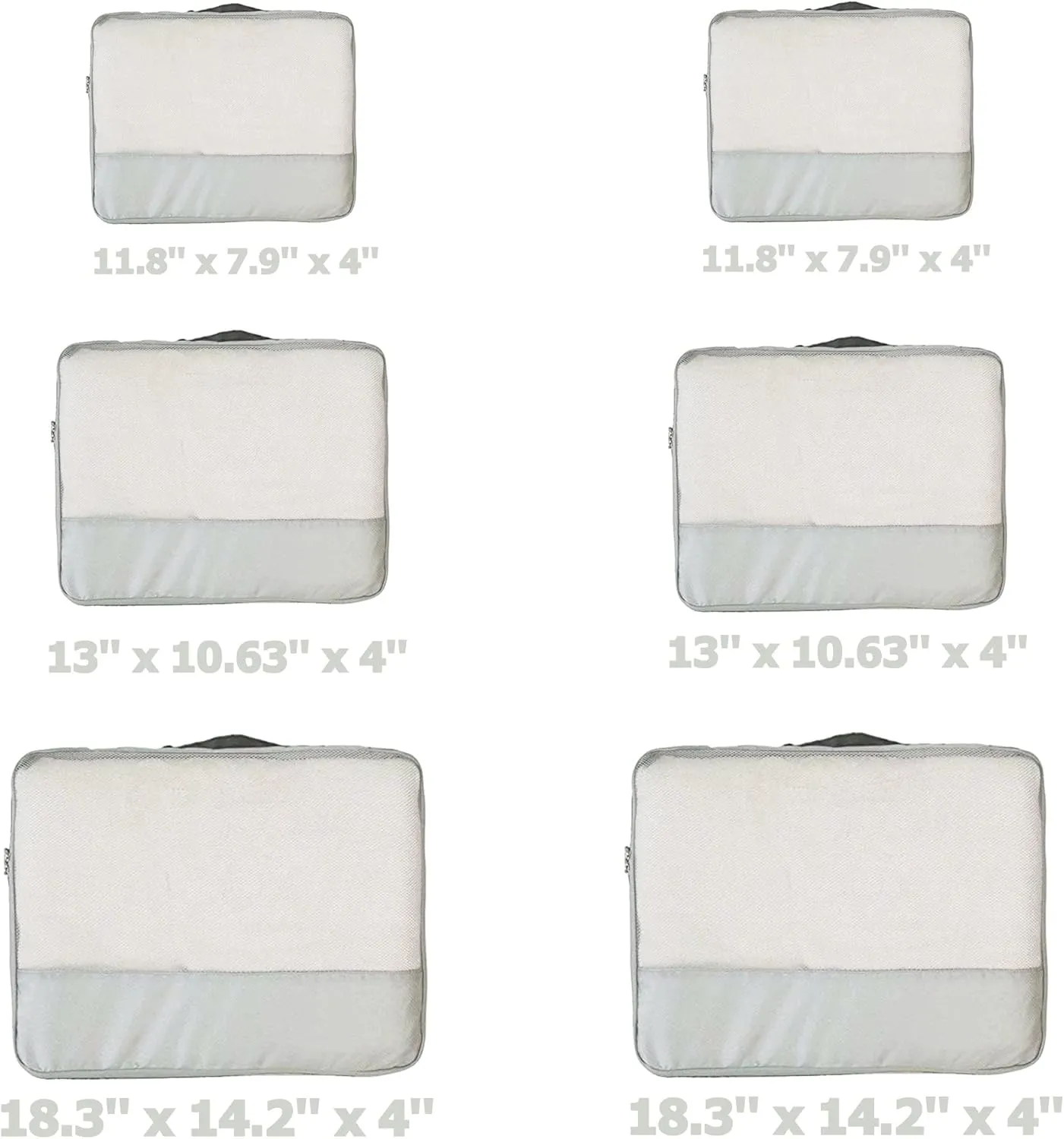 DoubleTrip Packing Cubes for Suitcases Carry on Luggage Organizer 6 Set Travel Accessories Lightweight Storage Bag Space Saver Clothes Pouch Large