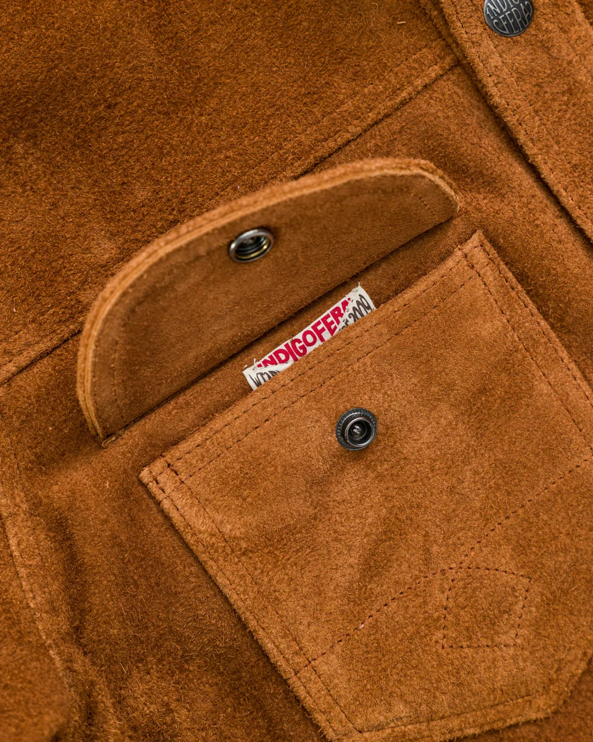 Fargo Trucker Jacket Leather - Cognac