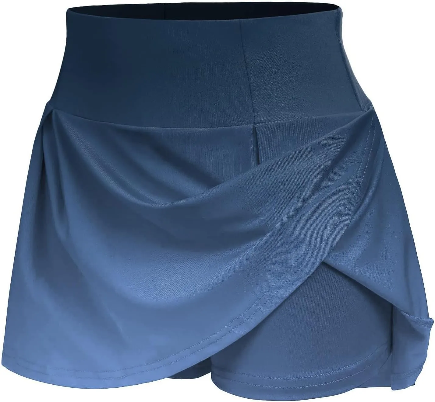 Flowy Shorts for Women Fashion High Waisted Tummy Control Skorts Bohemian Gradient Color Golf Tennis Mini Skirts