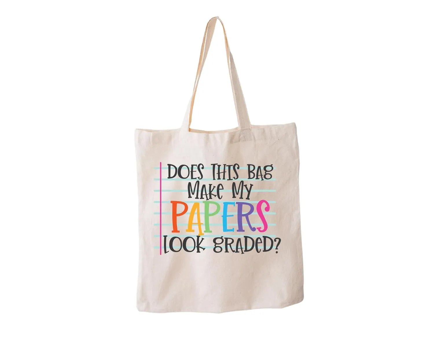 Graded papers teacher tote bag