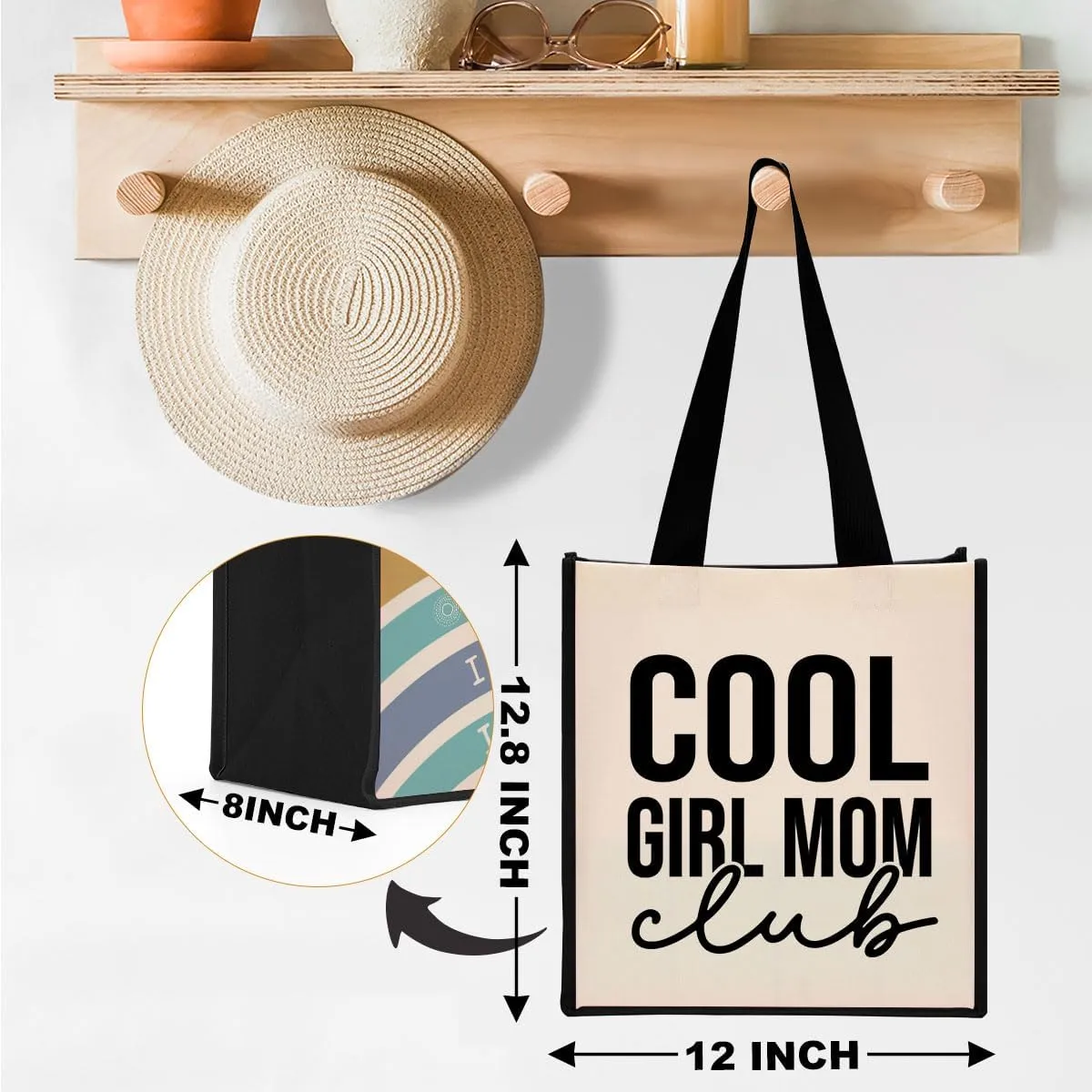 Grandma Mimi Gigi Granny Nana Memaw Nanny Mama Mum Mom Aunt Gifts Cool Canvas Tote Bag for Women